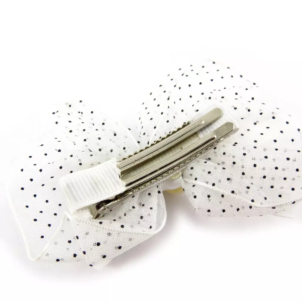 Les Trésors De Lily Barrette Créateur 'Scarlett' Blanc 7x5 Cm [K1384]