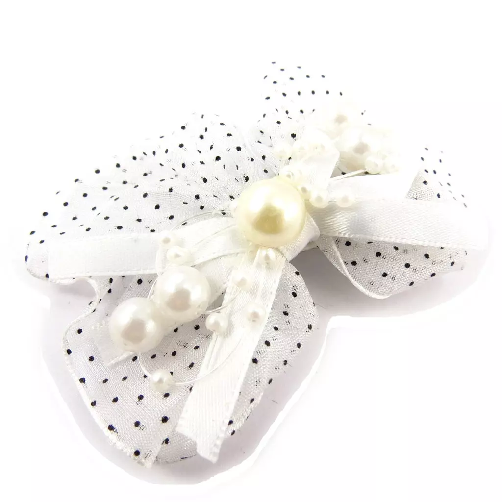 Les Trésors De Lily Barrette Créateur 'Scarlett' Blanc 7x5 Cm [K1384]
