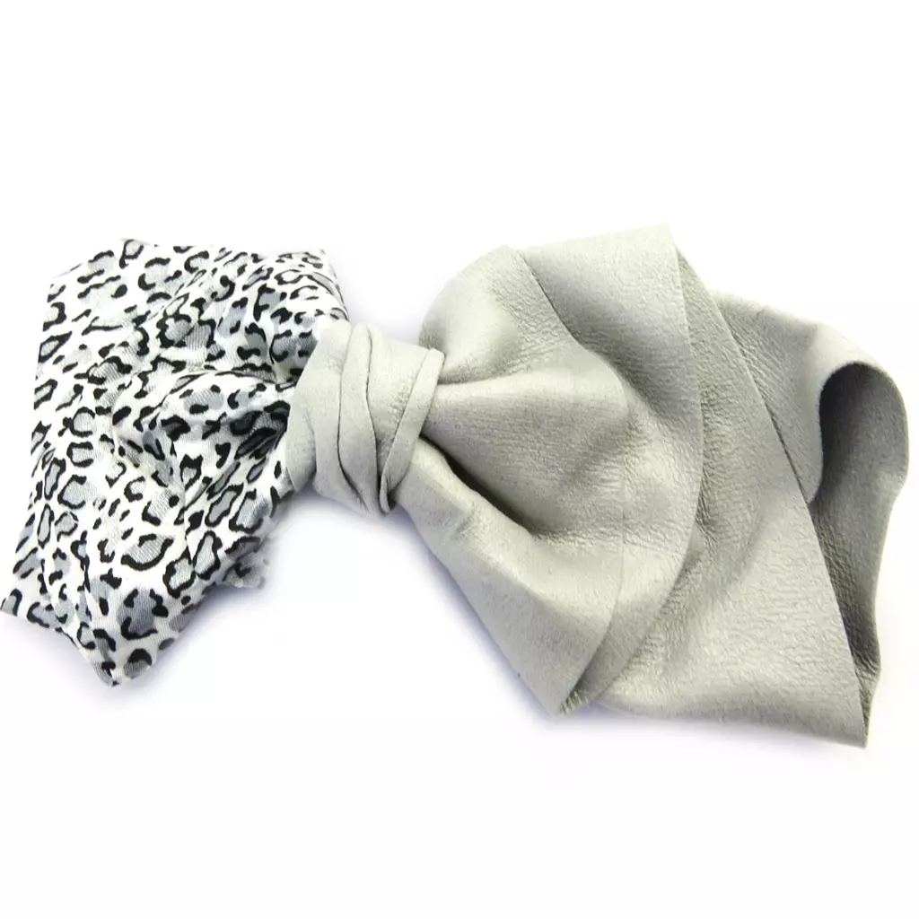 Les Trésors De Lily Barrette Créateur 'Scarlett' Gris Léopard 15 Cm [M8097]