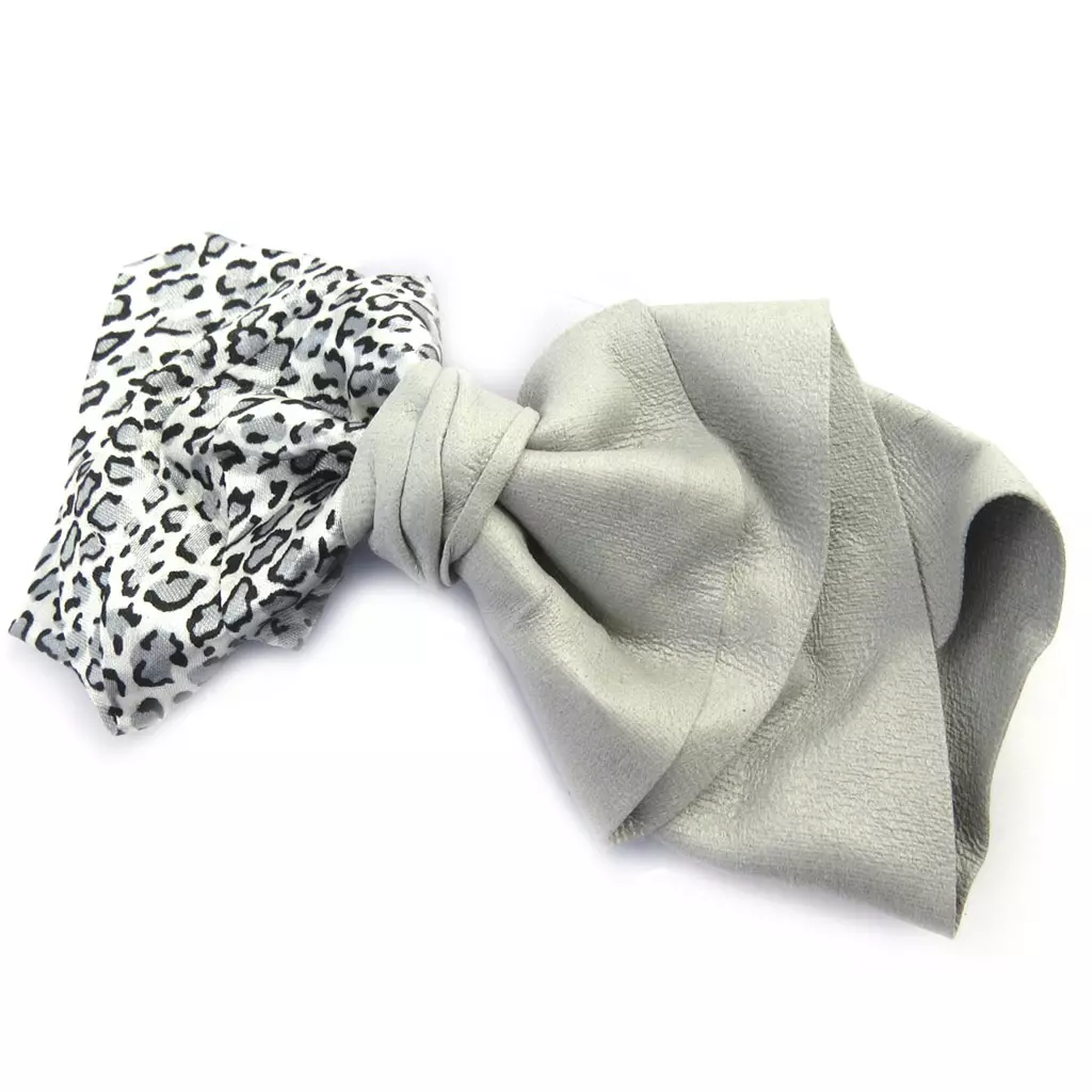 Les Trésors De Lily Barrette Créateur 'Scarlett' Gris Léopard 15 Cm [M8097]