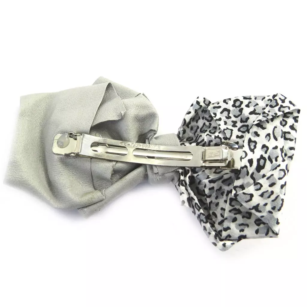 Les Trésors De Lily Barrette Créateur 'Scarlett' Gris Léopard 15 Cm [M8097]