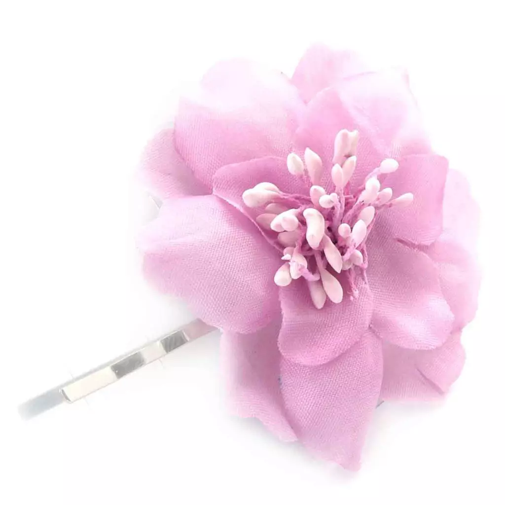les trésors de lily Barrette créateur 'Scarlett' rose 5 cm [J8968]
