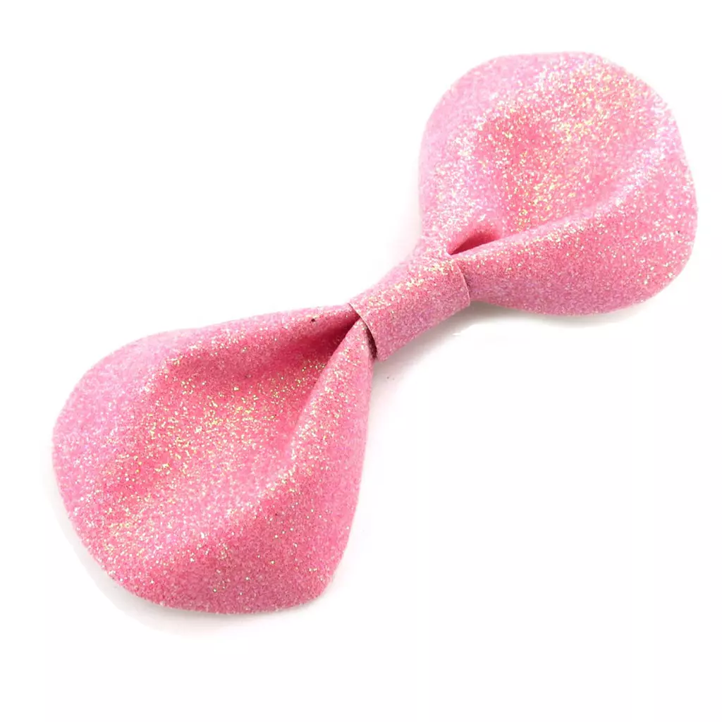 les trésors de lily Barrette créateur 'Scarlett' rose paillettes 9 cm [K0703]