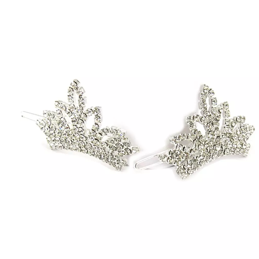 Les Trésors De Lily Barrette Créateur 'Sissi' Blanc Argenté 53x26 Mm [R6721]
