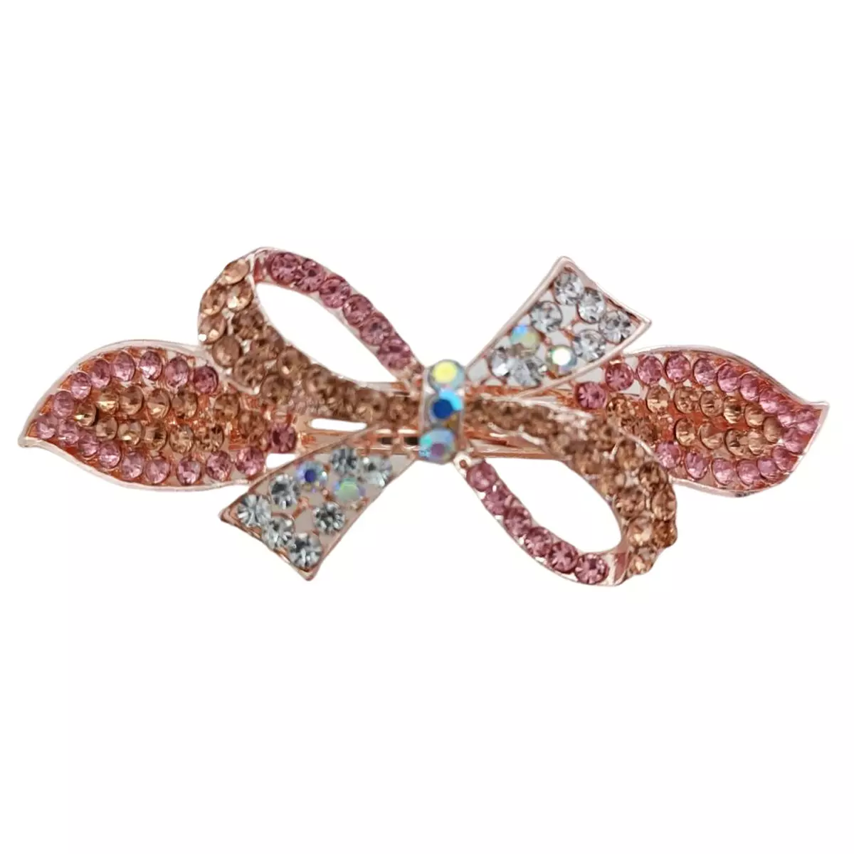 les trésors de lily Barrette créateur 'Sissi' rose 80x30 mm [R7665]