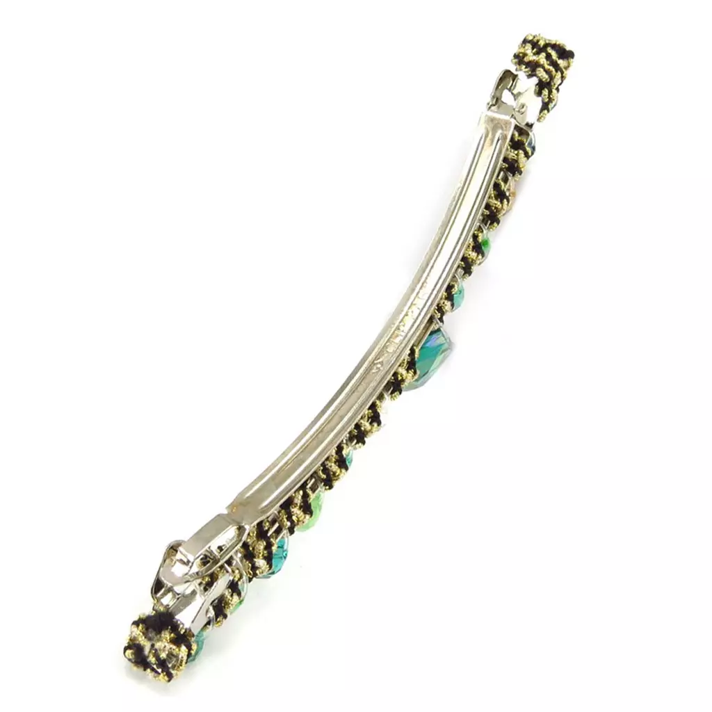 Les Trésors De Lily Barrette Créateur 'Sissi' Vert 100x9 Mm [R6722]