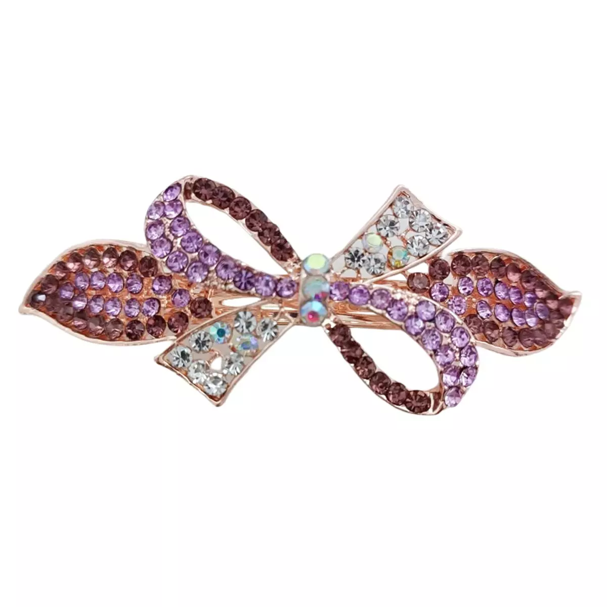 les trésors de lily Barrette créateur 'Sissi' violet 80x30 mm [R7668]