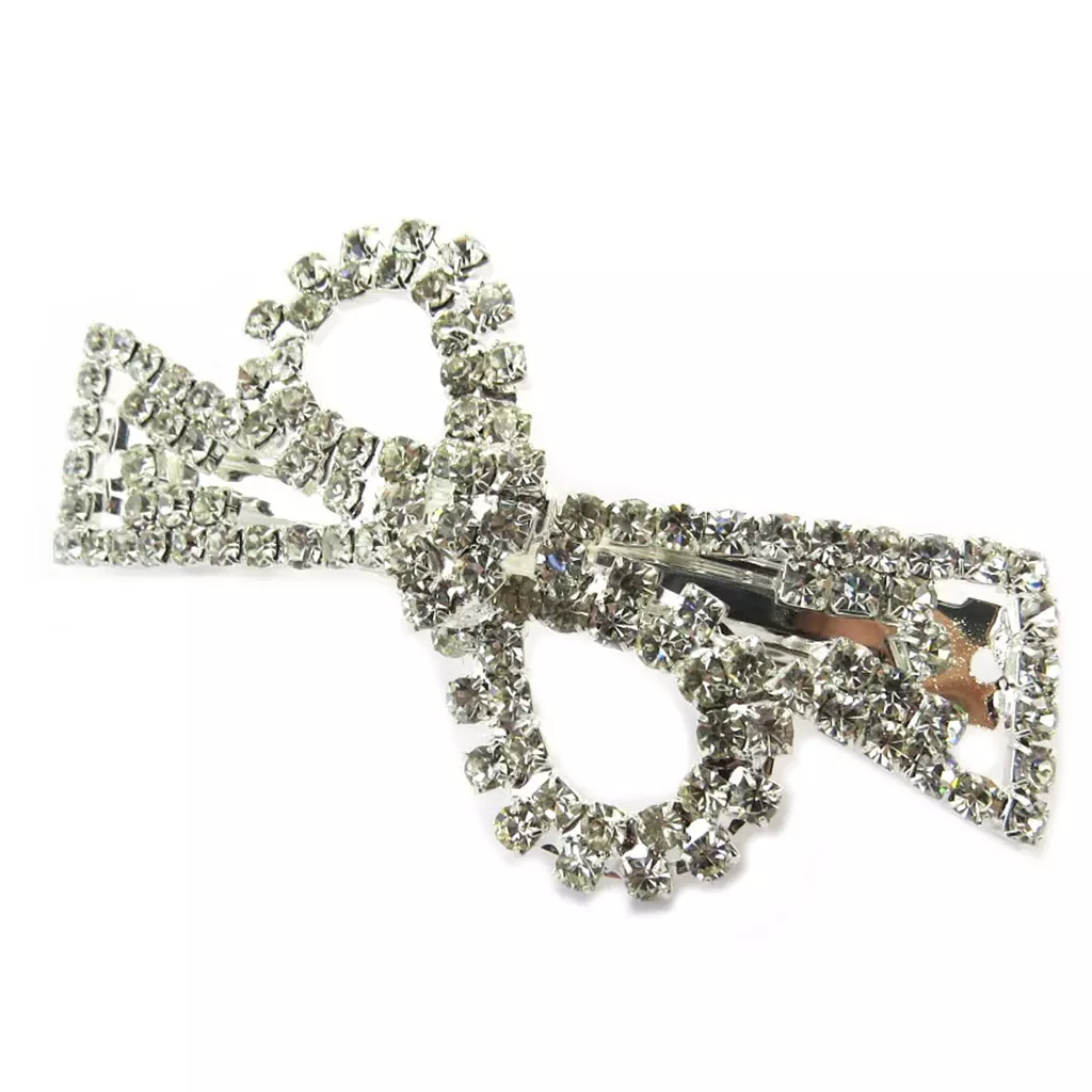 les trésors de lily Barrette cristal 'Sissi' blanc 10x55 cm [P3865]