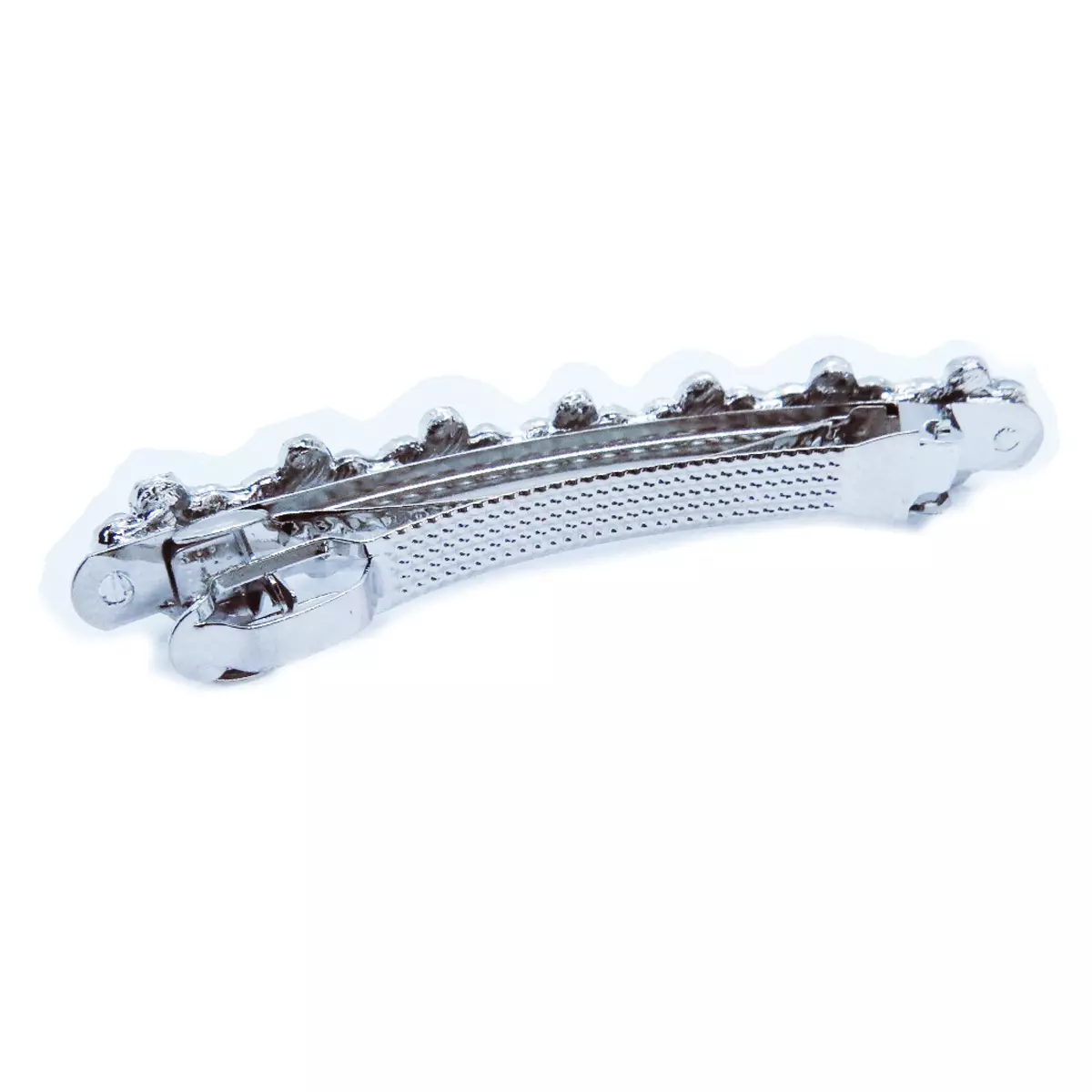 Les Trésors De Lily Barrette Cristal 'Sissi' Blanc Argenté 80x12 Mm [R7025]