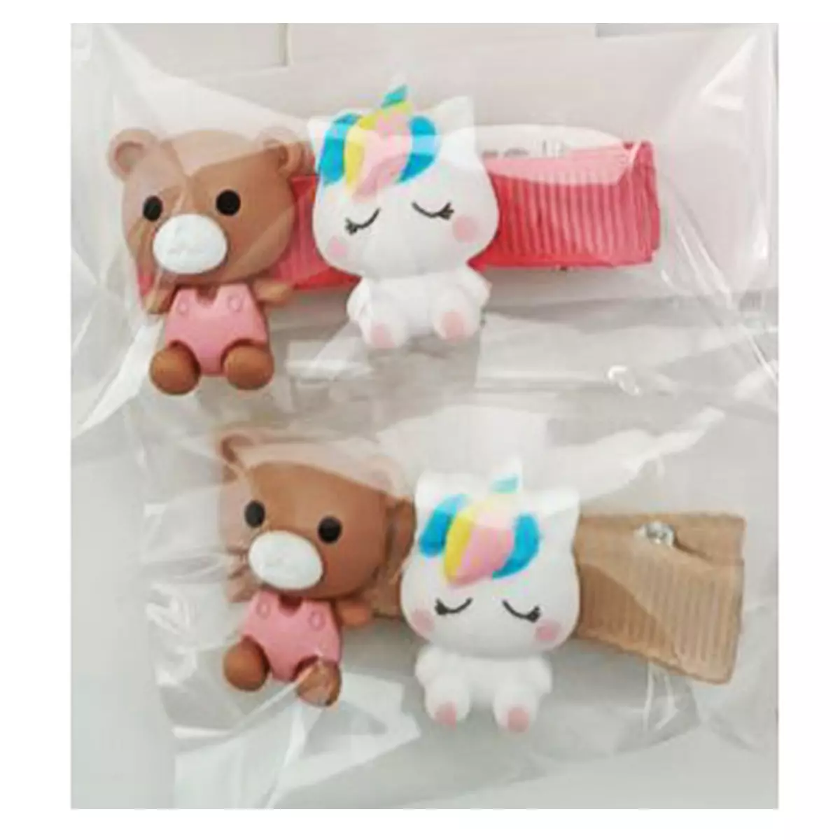 les trésors de lily Barrette enfant 'Kawaï' multicolore 5 cm motif 25 mm [R7608]