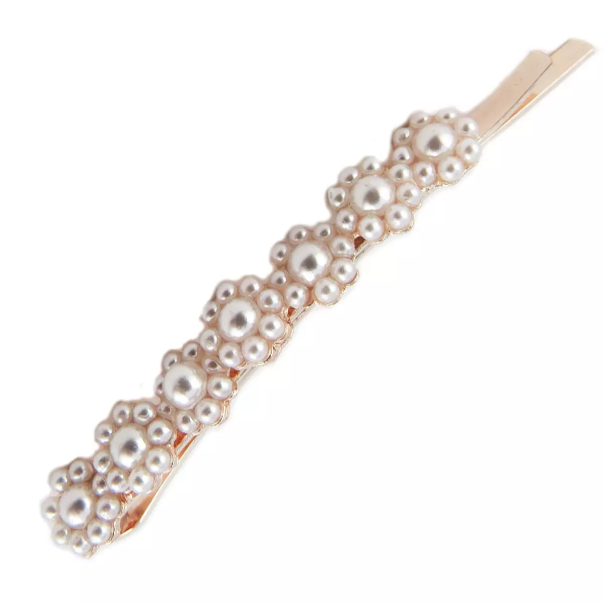 les trésors de lily Barrette / épingle plate 'Perla' rosé 62 cm [R1510]