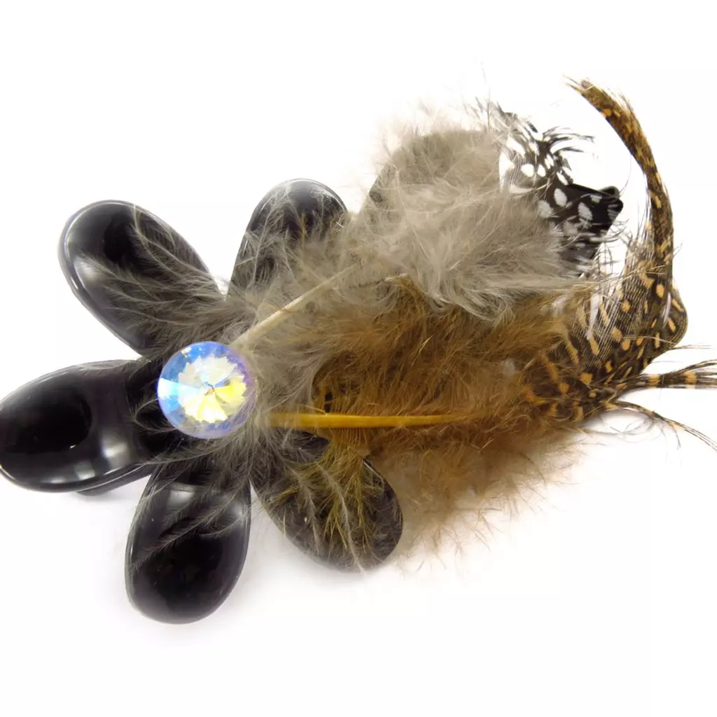 Les Trésors De Lily Barrette Pince Créateur 'Scarlett' Marron 11x5 Cm [K1519]