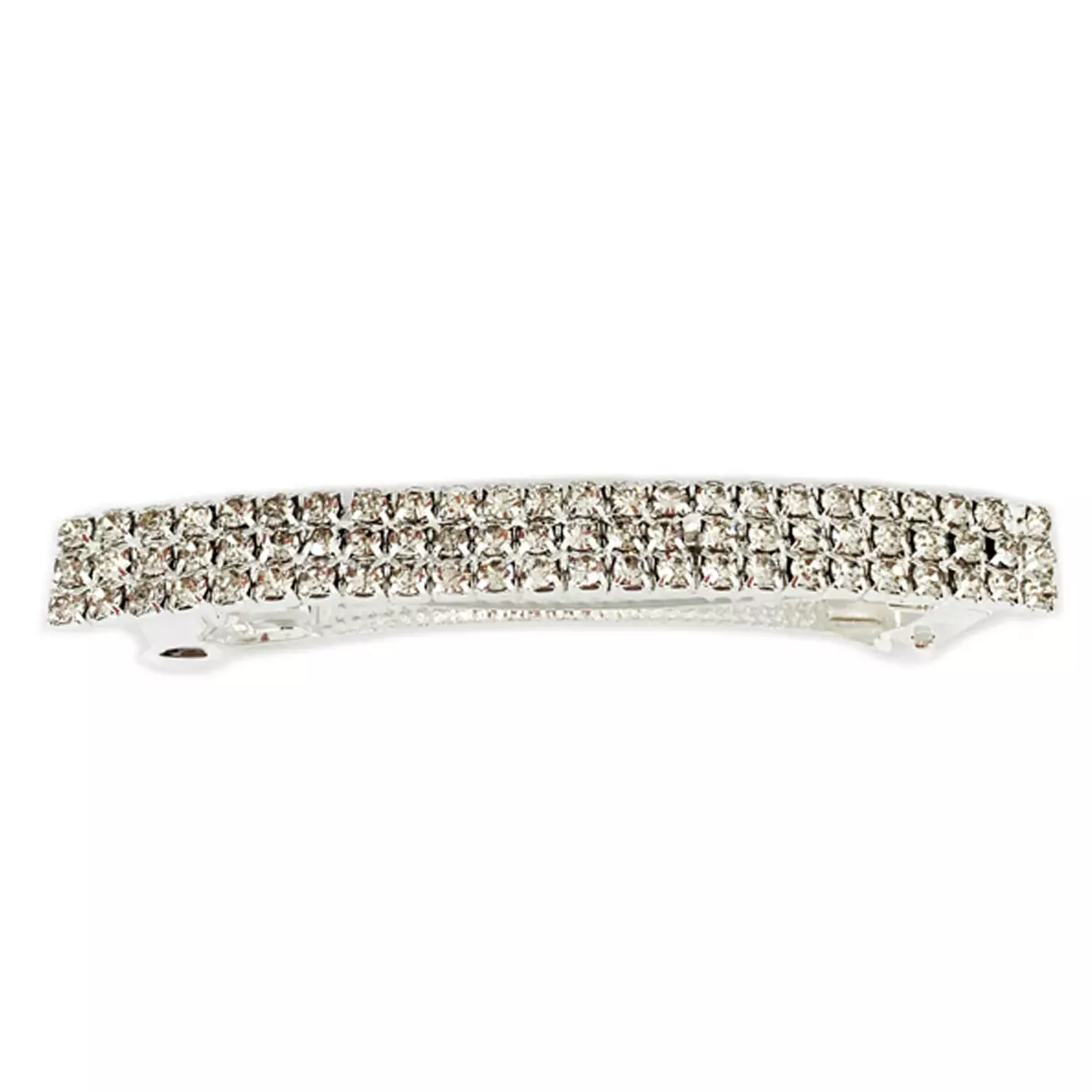 Les Trésors De Lily Barrette Strass 'Sissi' Blanc Argenté 70x8 Mm [R7235]