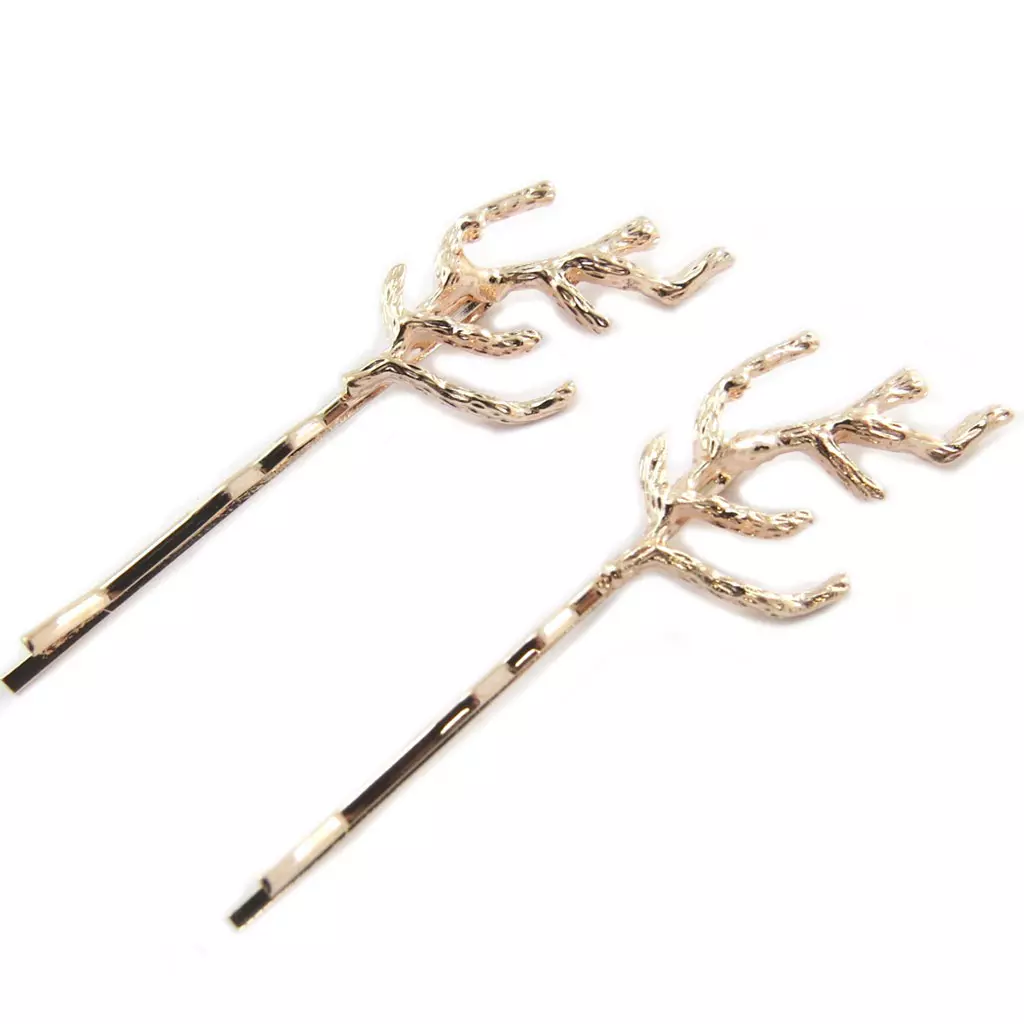 les trésors de lily Barrettes créateur 'Roots' doré rosé (gold pink) 65x2 cm [P3833]