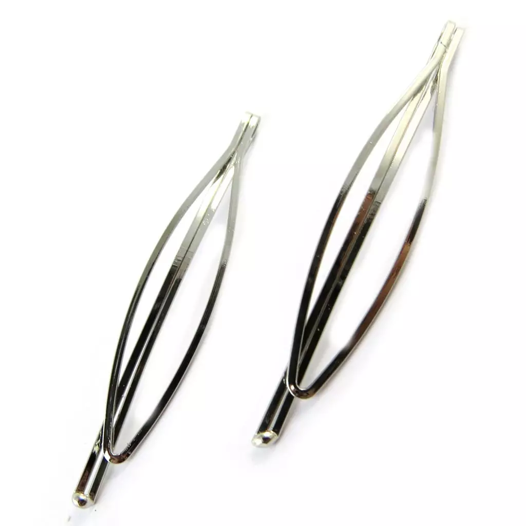 Les Trésors De Lily Barrettes Créateur 'Simplicité' Argenté 6 Cm [N8233]