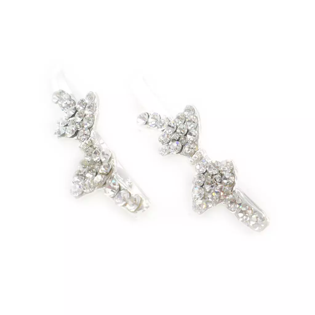 Les Trésors De Lily Barrettes Créateur 'Sissi' Blanc 6 Cm 40x12 Mm [I9273]