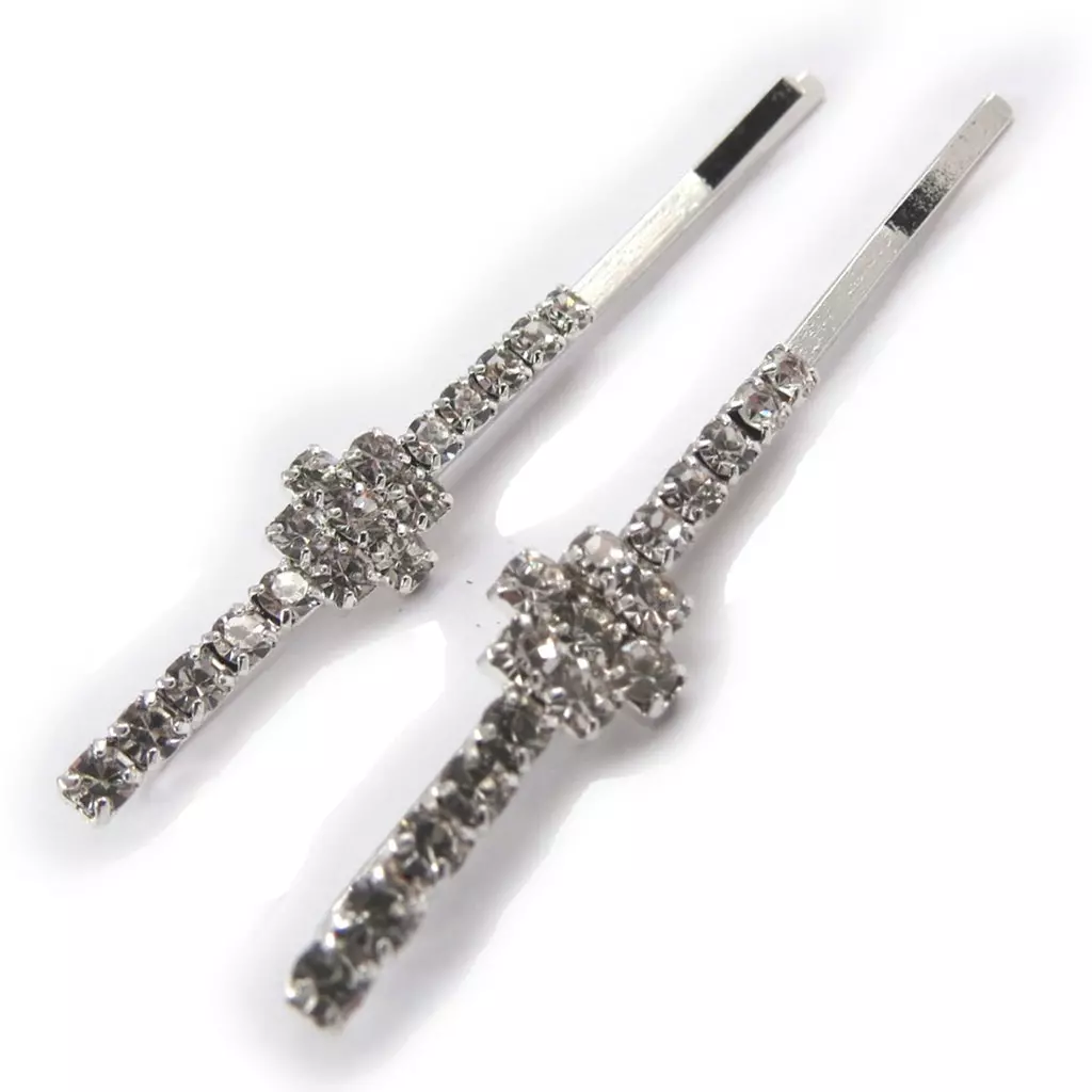 Les Trésors De Lily Barrettes Créateur 'Sissi' Blanc 65x8 Mm [K1034]