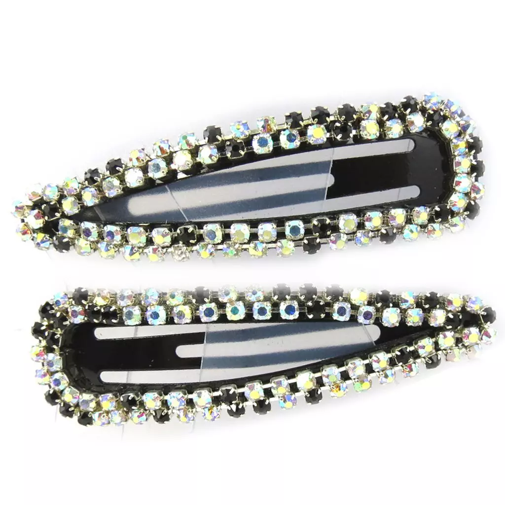 Les Trésors De Lily Barrettes Créateur 'Sissi' Blanc (cristal) 60x17 Mm [M0699]