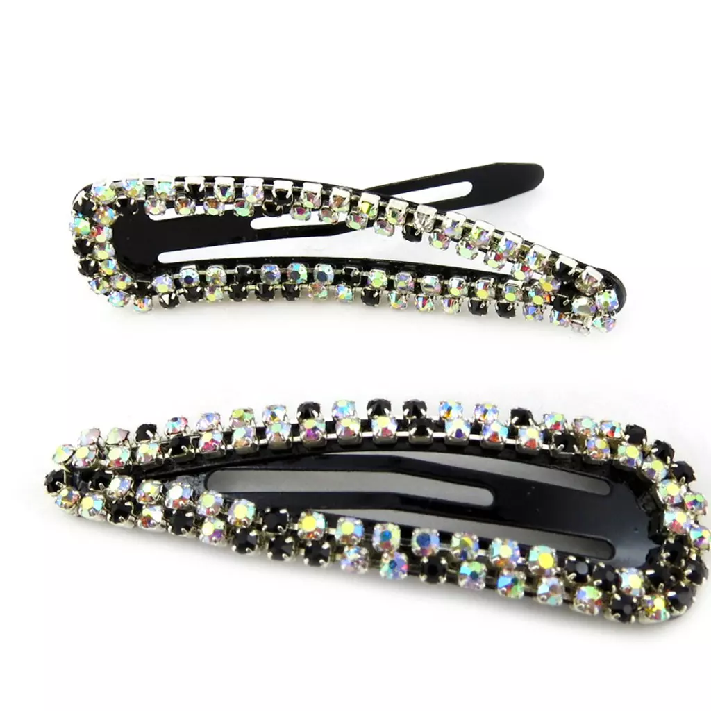 Les Trésors De Lily Barrettes Créateur 'Sissi' Blanc (cristal) 60x17 Mm [M0699]