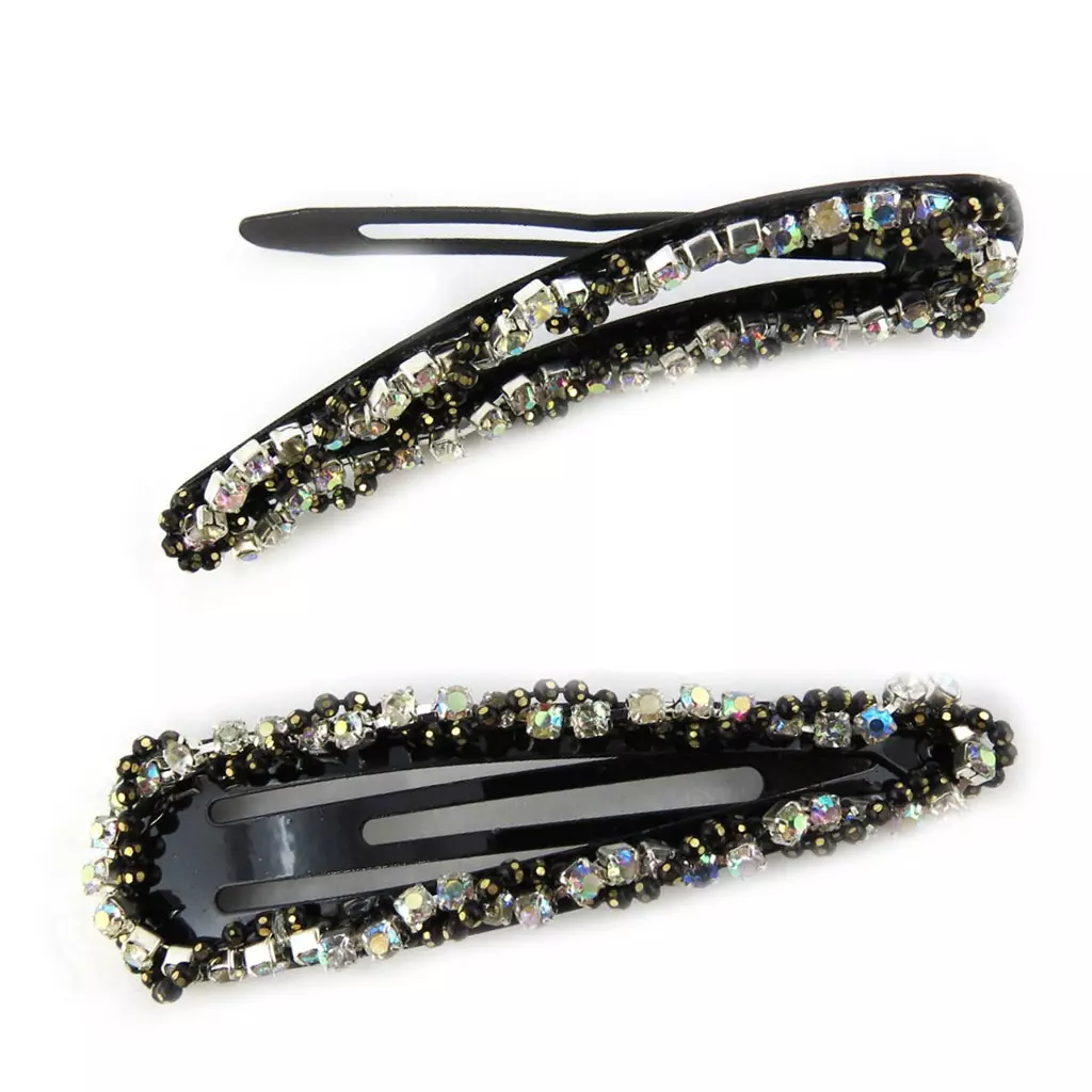 Les Trésors De Lily Barrettes Créateur 'Sissi' Blanc (cristal) 60x17 Mm [M0698]