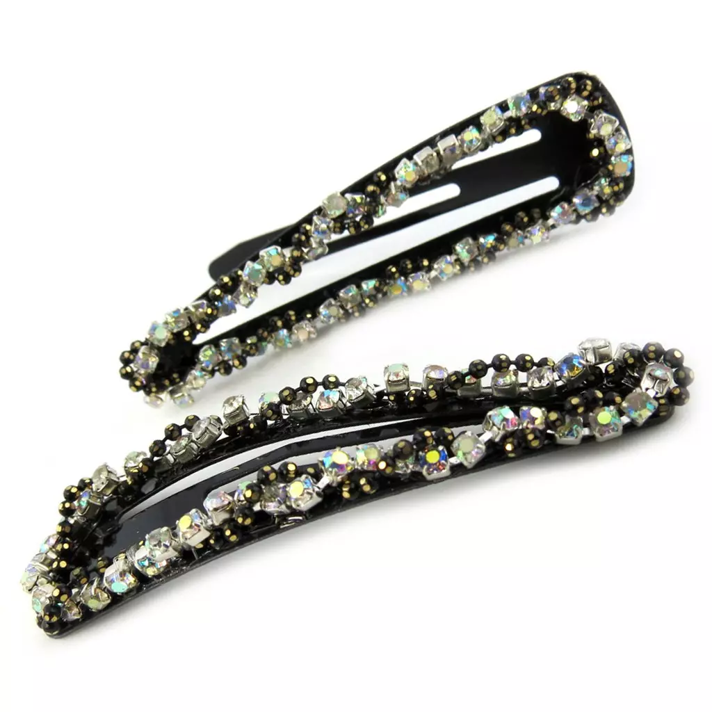 Les Trésors De Lily Barrettes Créateur 'Sissi' Blanc (cristal) 60x17 Mm [M0698]