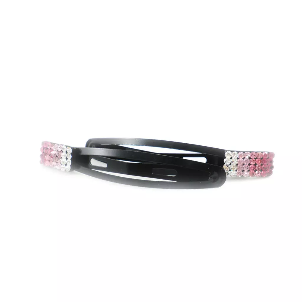 Les Trésors De Lily Barrettes Créateur 'Sissi' Rose (cristal) 67x12 Mm [I9264]