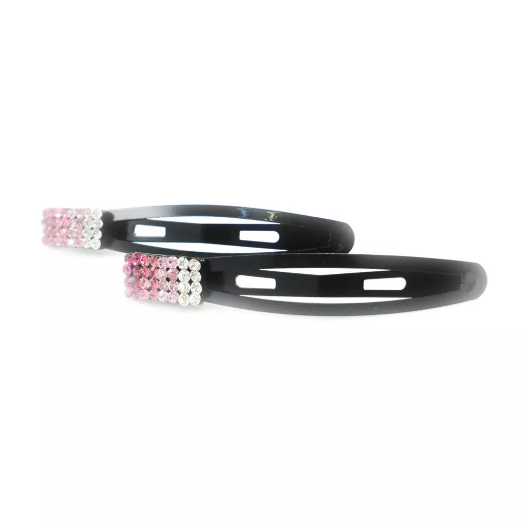 Les Trésors De Lily Barrettes Créateur 'Sissi' Rose (cristal) 67x12 Mm [I9264]