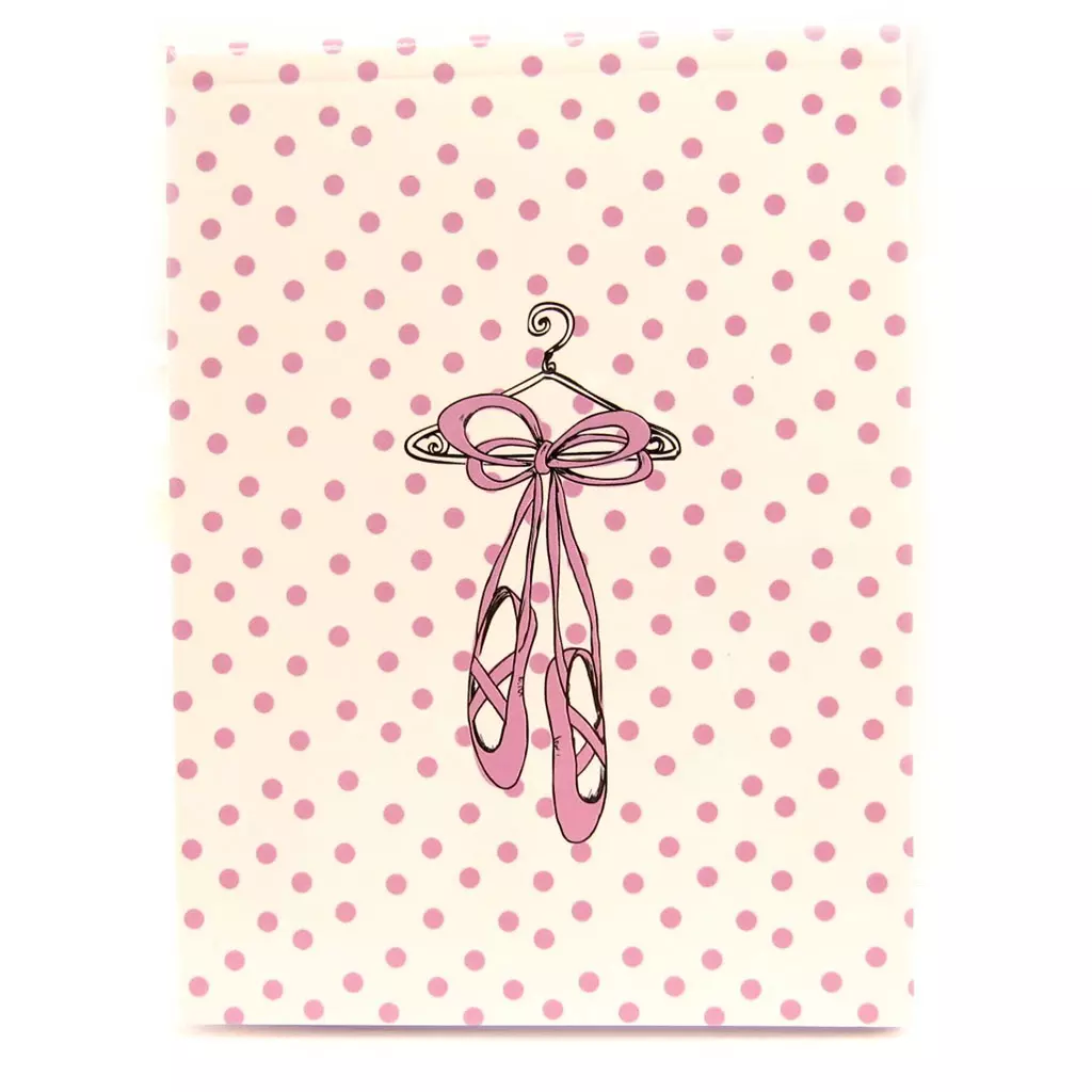 Les Trésors De Lily Bloc Notes 'Ballerines' Blanc Rose [L3982]