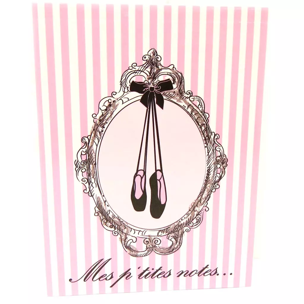 Les Trésors De Lily Bloc Notes 'Ballerines' Rose [L3981]
