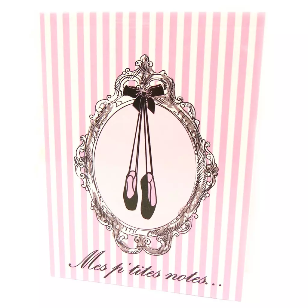 Les Trésors De Lily Bloc Notes 'Ballerines' Rose [L3981]