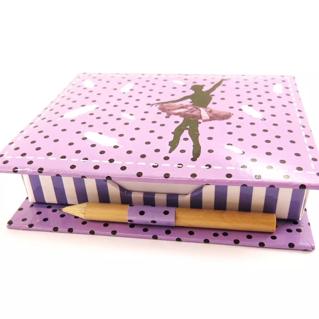 Les Trésors De Lily Bloc Papier 'Ballerines' Violet (+stylo) [L3986]
