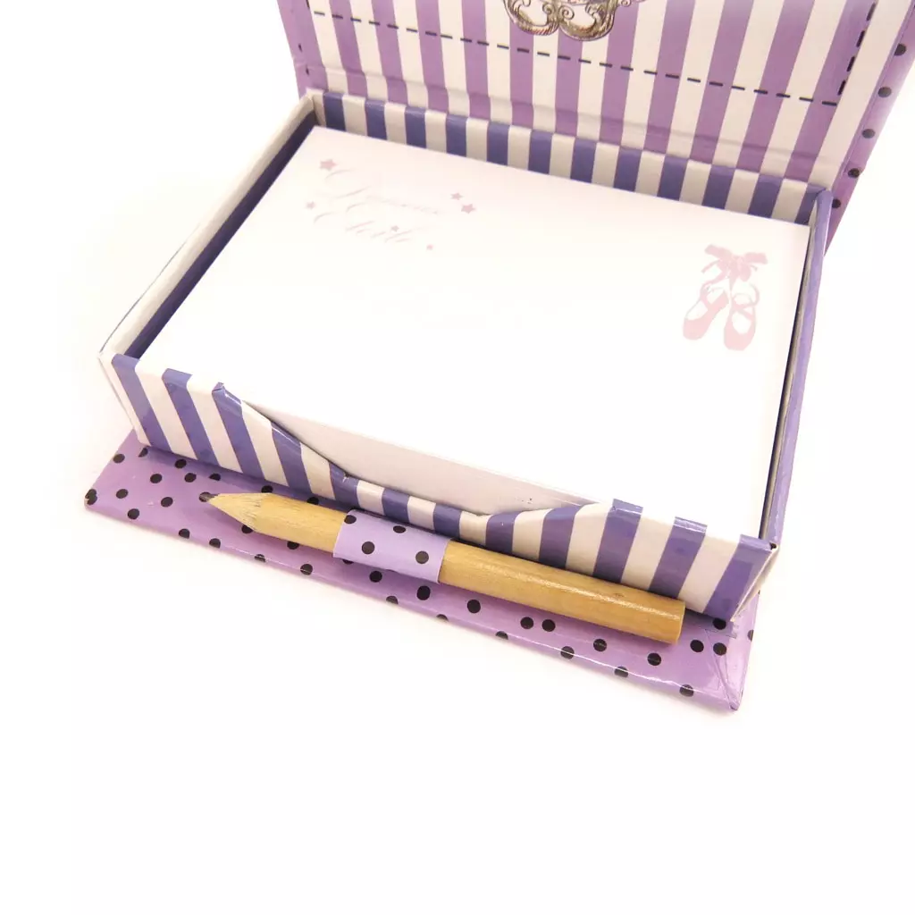 Les Trésors De Lily Bloc Papier 'Ballerines' Violet (+stylo) [L3986]