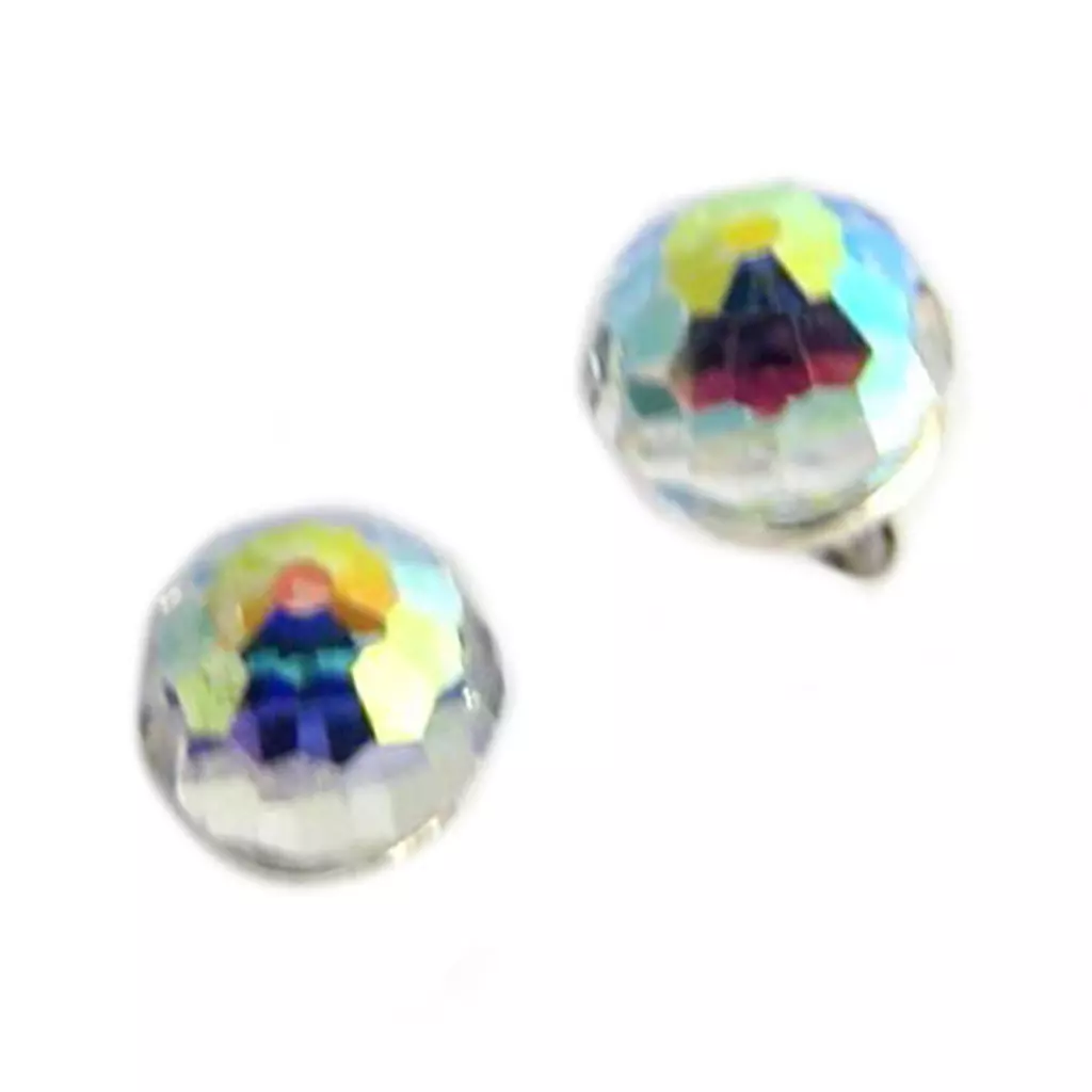Les Trésors De Lily BO Argent 'Boules De Cristal' Blanc Boréal Argenté 4 Mm [H0352]