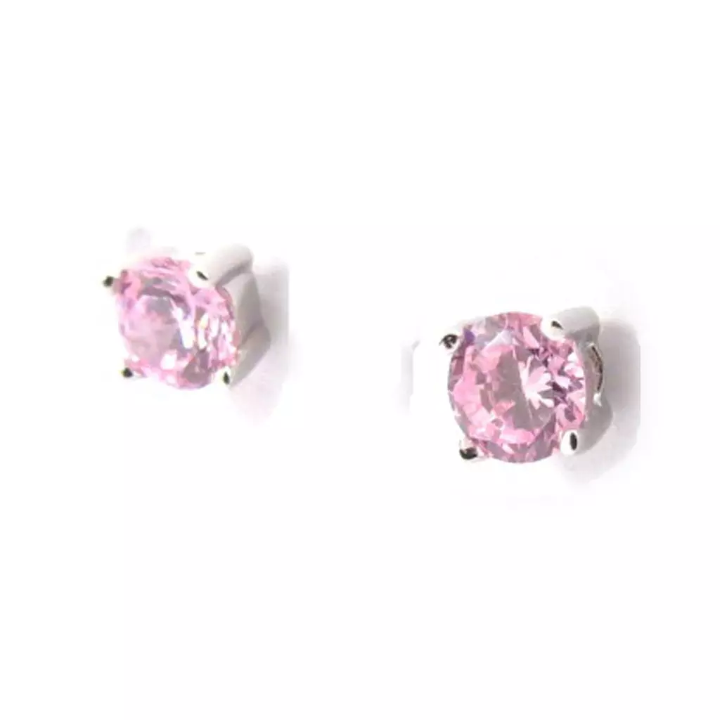 Les Trésors De Lily BO Argent 'Essentiel' Rose Argenté (rhodié) 4 Mm [J6945]