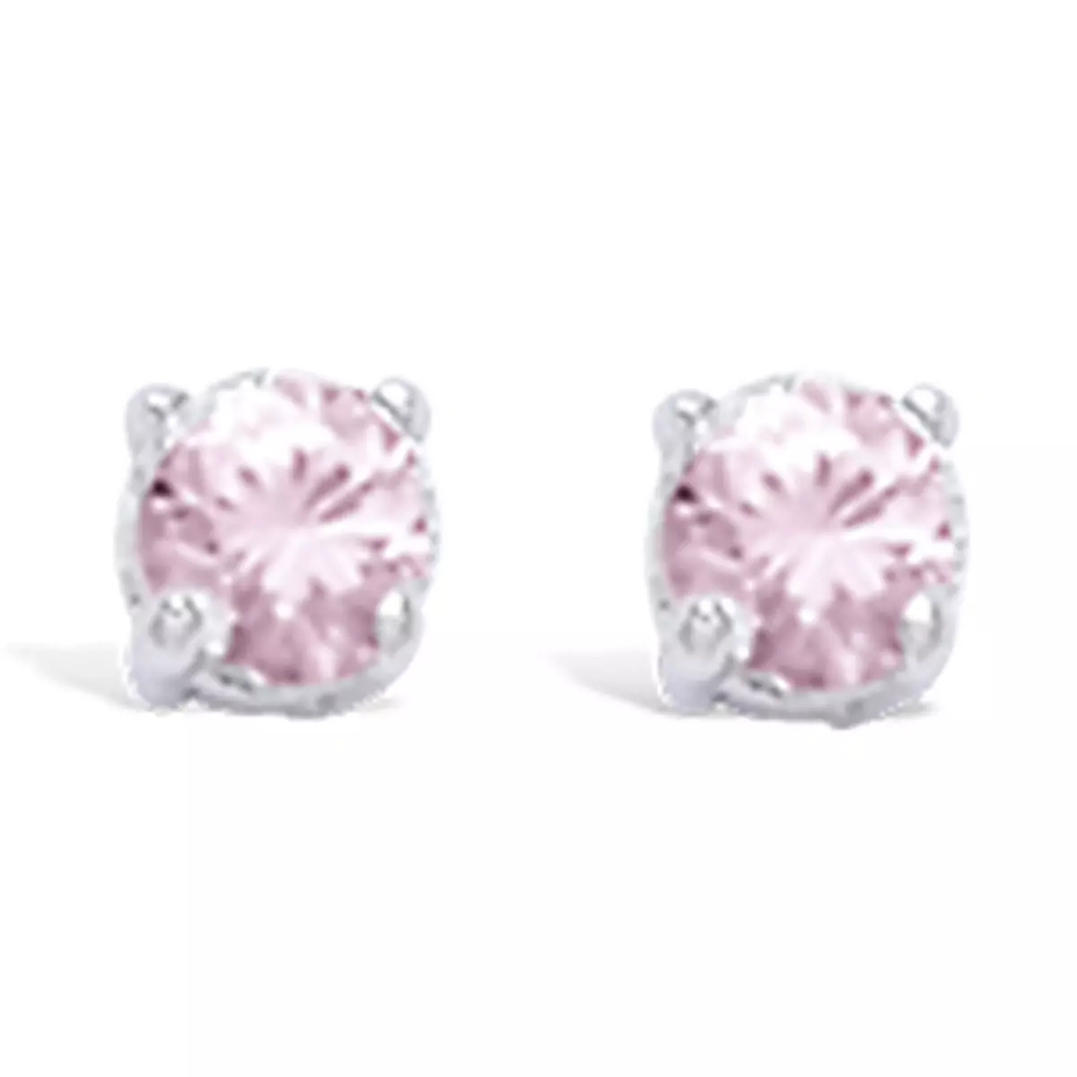 Les Trésors De Lily BO Argent 'Essentiel' Rose Argenté (rhodié) 4 Mm [J6945]
