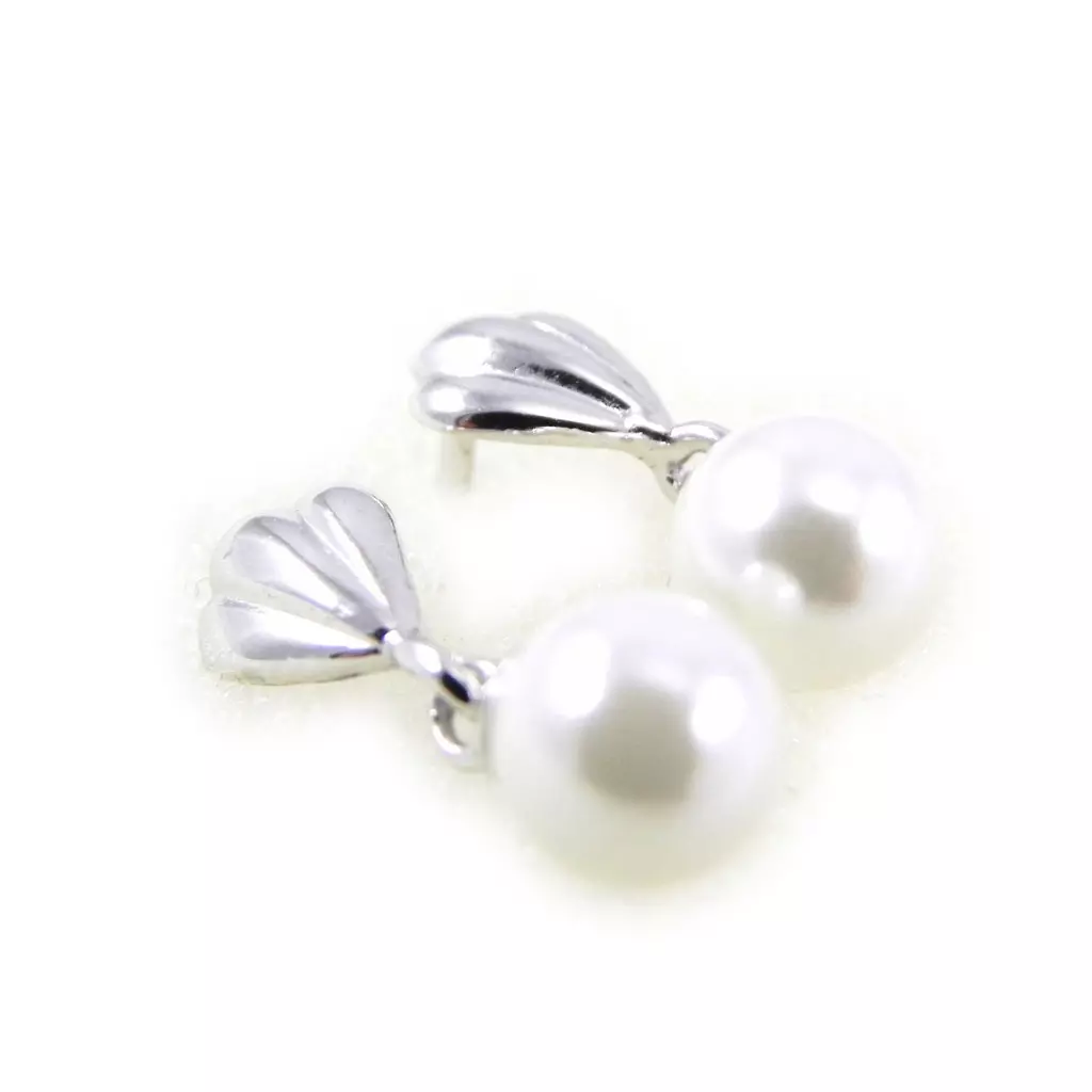 les trésors de lily BO Argent 'Pearl Beauty' Blanc [F6168]