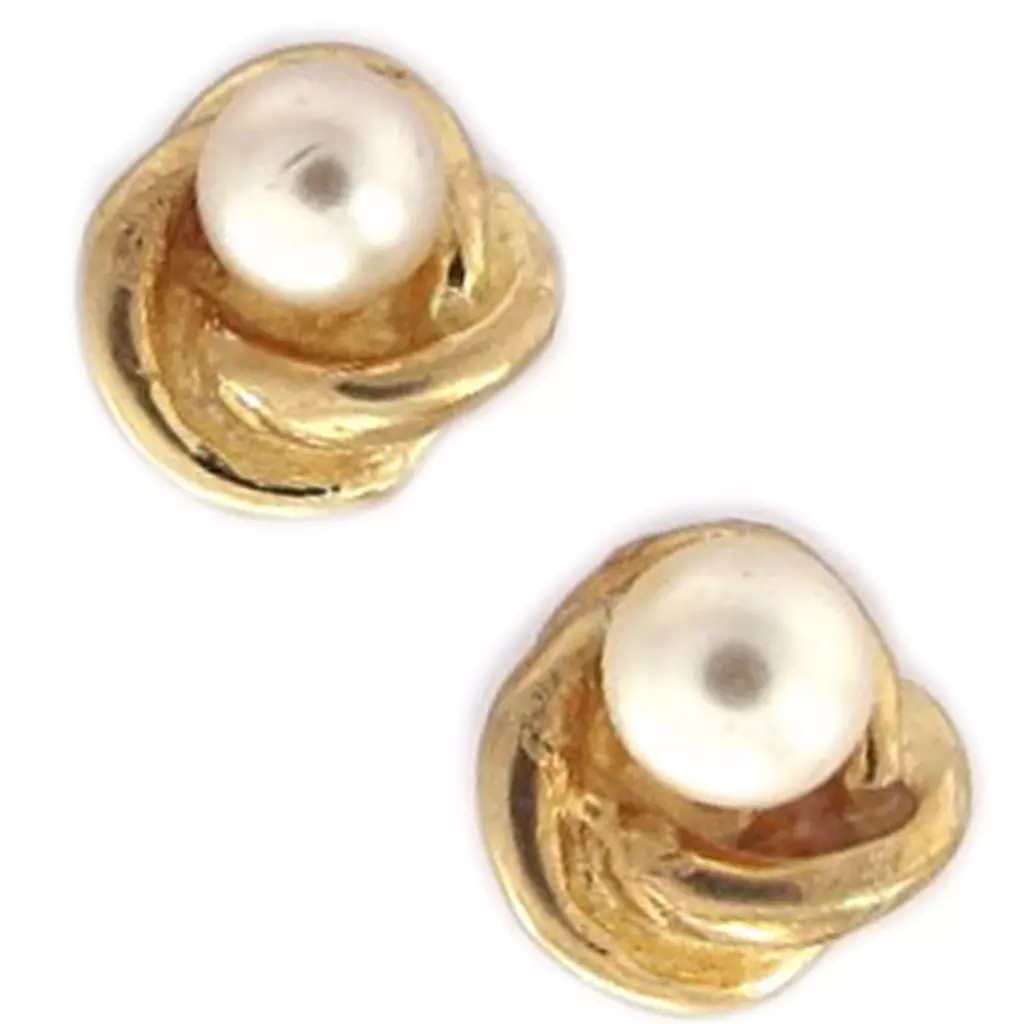 les trésors de lily BO Plaqué Or 'Beauty Pearls' Blanc [C5603]