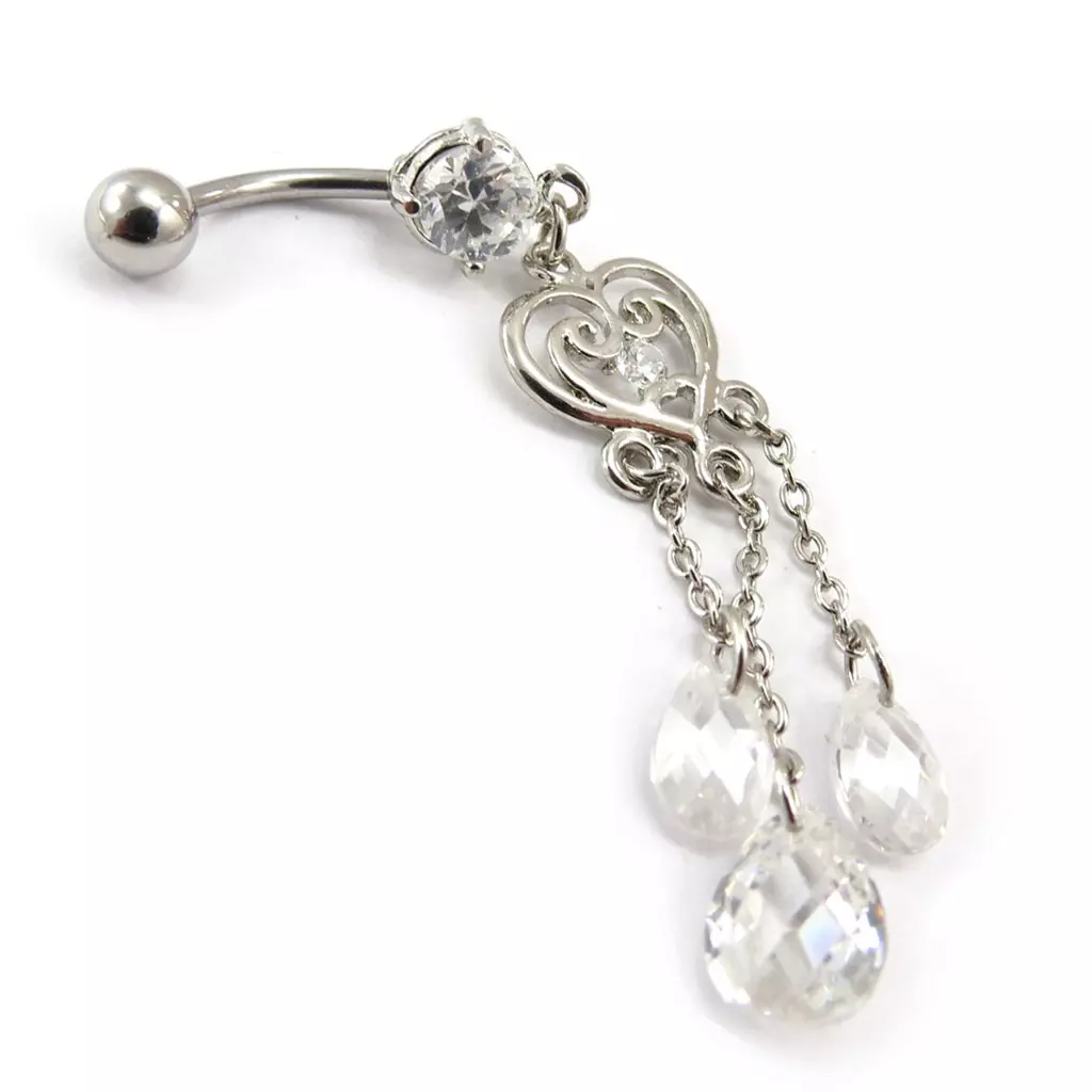 Les Trésors De Lily Body Piercing '1001 Coeurs' Blanc [E6400]