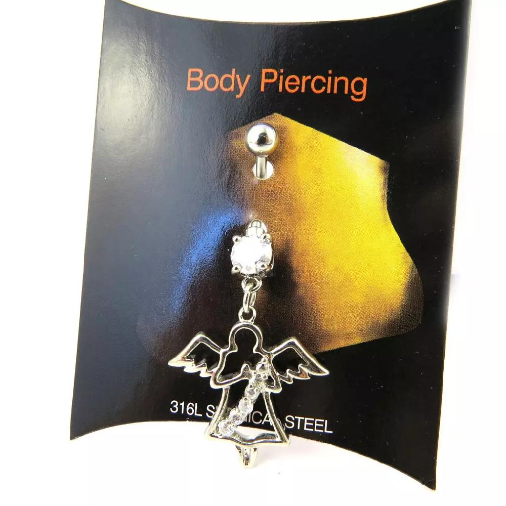 Les Trésors De Lily Body Piercing 'Ange Gardien' Blanc [M5640]