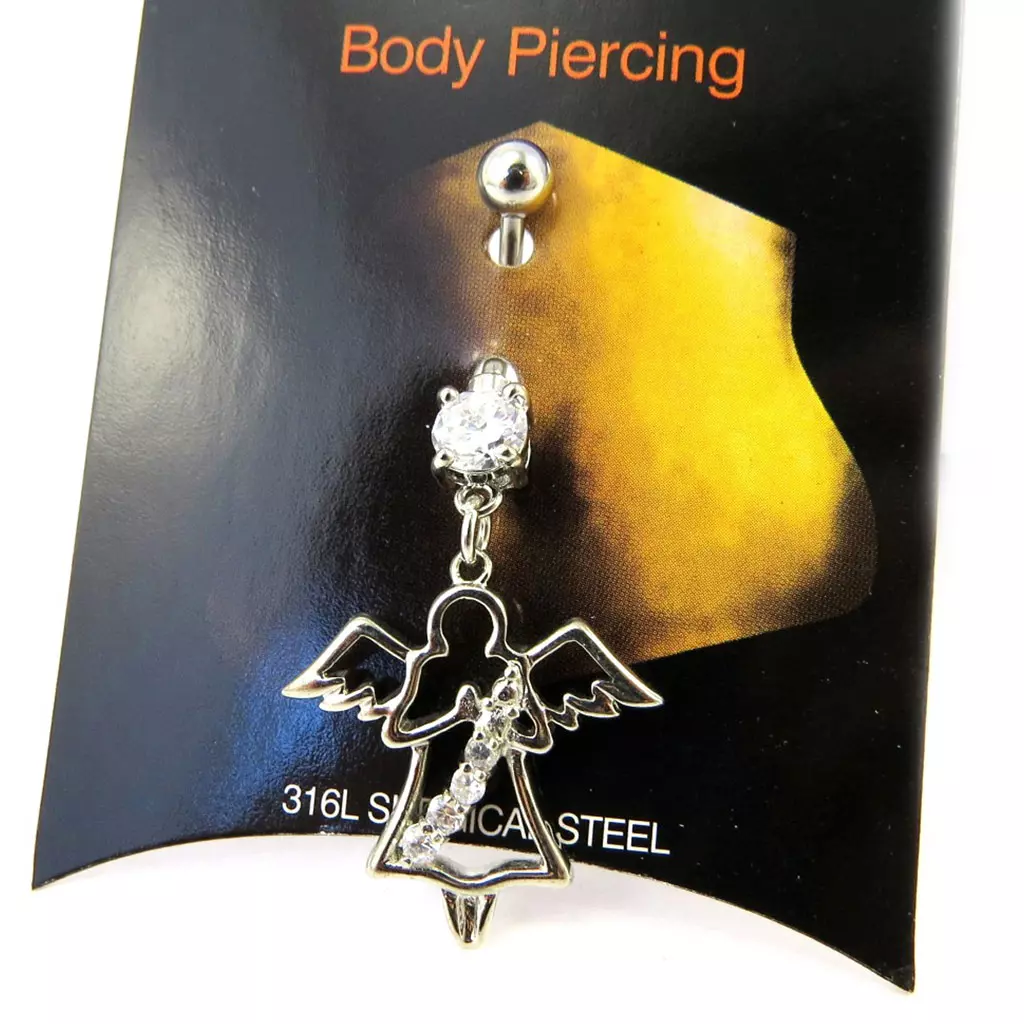 Les Trésors De Lily Body Piercing 'Ange Gardien' Blanc [M5640]