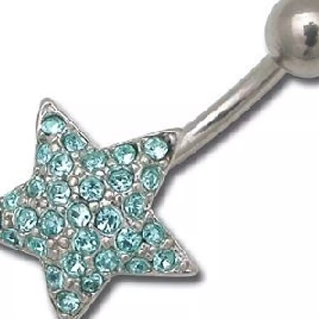 les trésors de lily Body Piercing 'Belle Etoile' Turquoise [C3529]