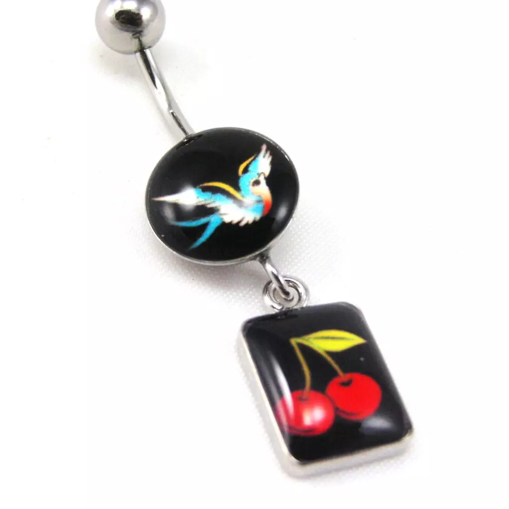 les trésors de lily Body Piercing 'Cerises' Multicolore [F2080]