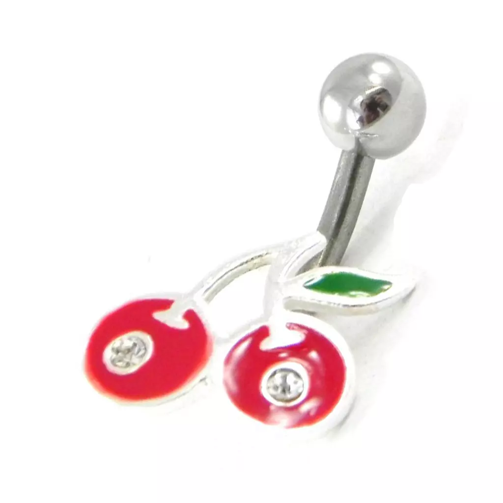 Les Trésors De Lily Body Piercing 'Cerises' Rouge [H9299]