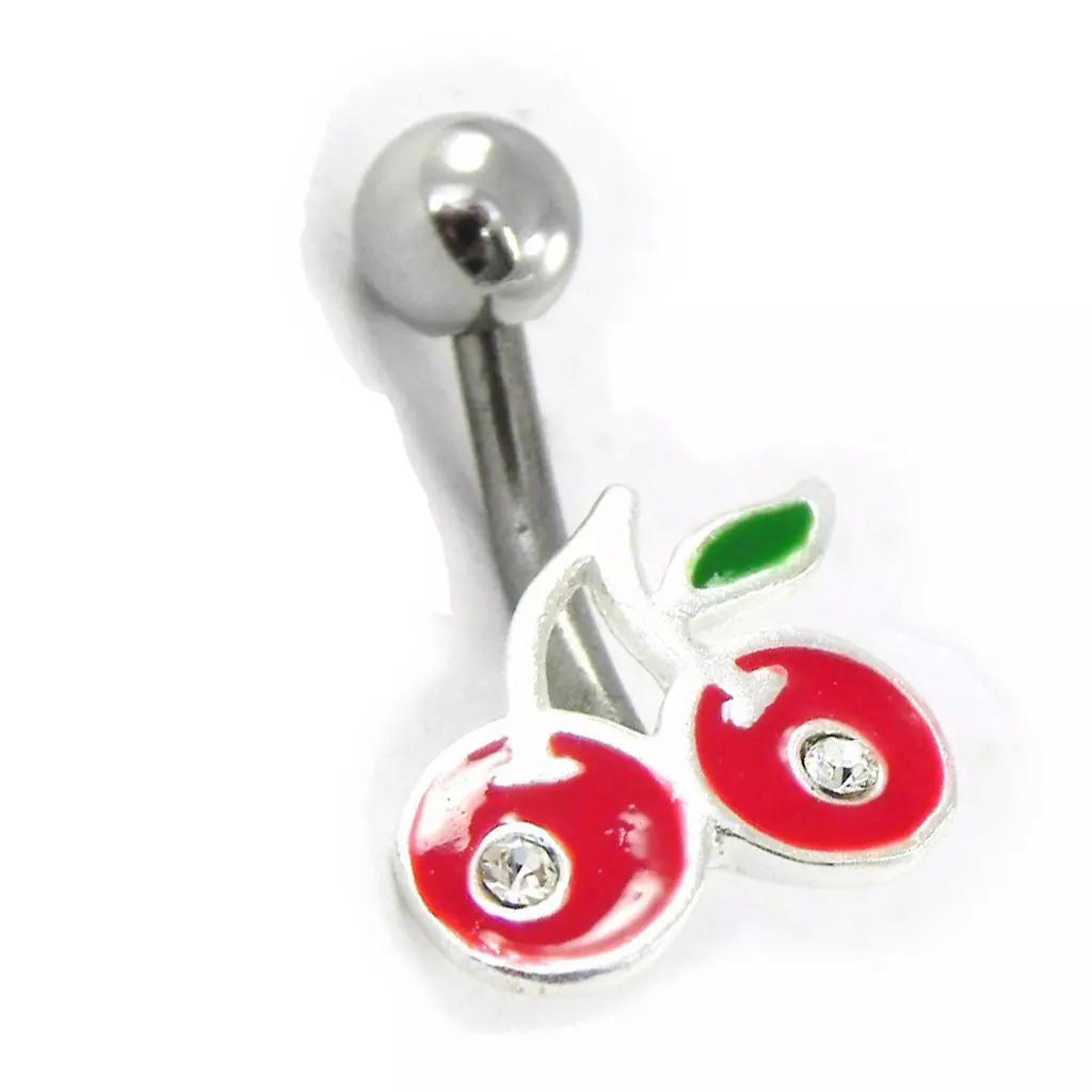 les trésors de lily Body Piercing 'Cerises' rouge [H9299]