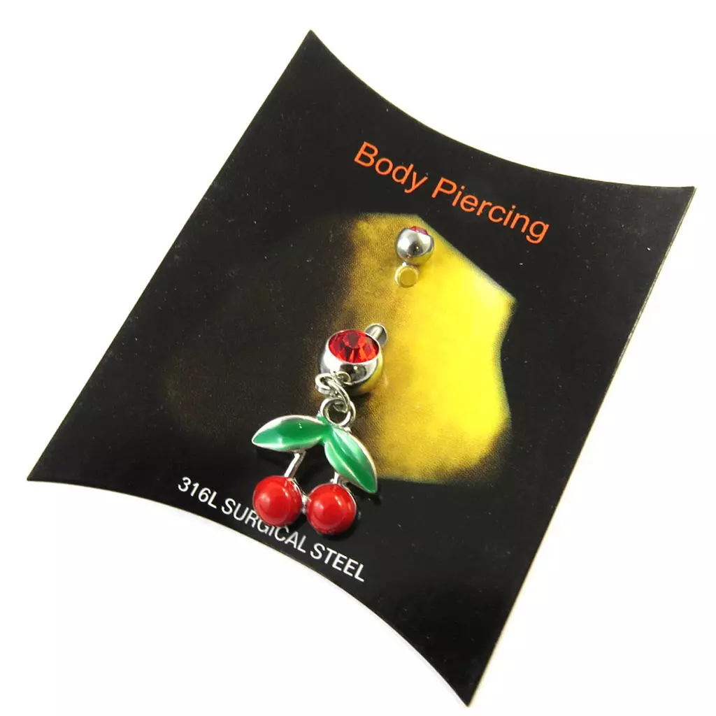 les trésors de lily Body Piercing 'Cerises' rouge [N3229]