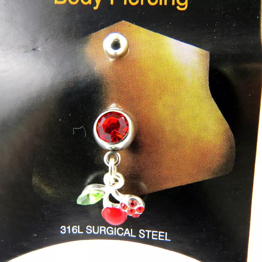Les Trésors De Lily Body Piercing 'Cerises' Rouge [N3230]