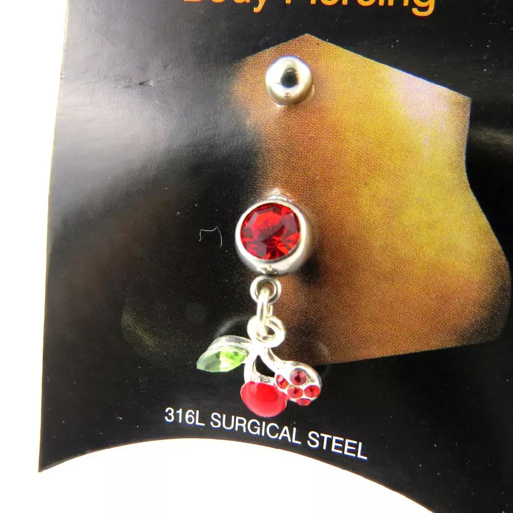 Les Trésors De Lily Body Piercing 'Cerises' Rouge [N3230]