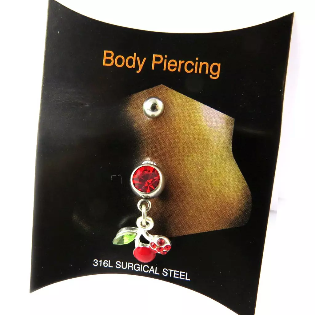 les trésors de lily Body Piercing 'Cerises' rouge [N3230]