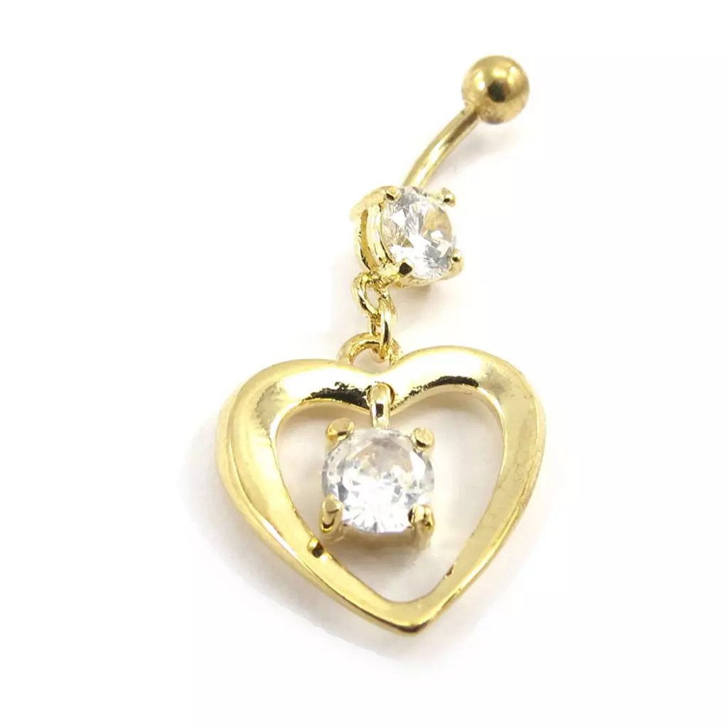 Les Trésors De Lily Body Piercing 'Coeur D'Amour' Blanc [E6367]