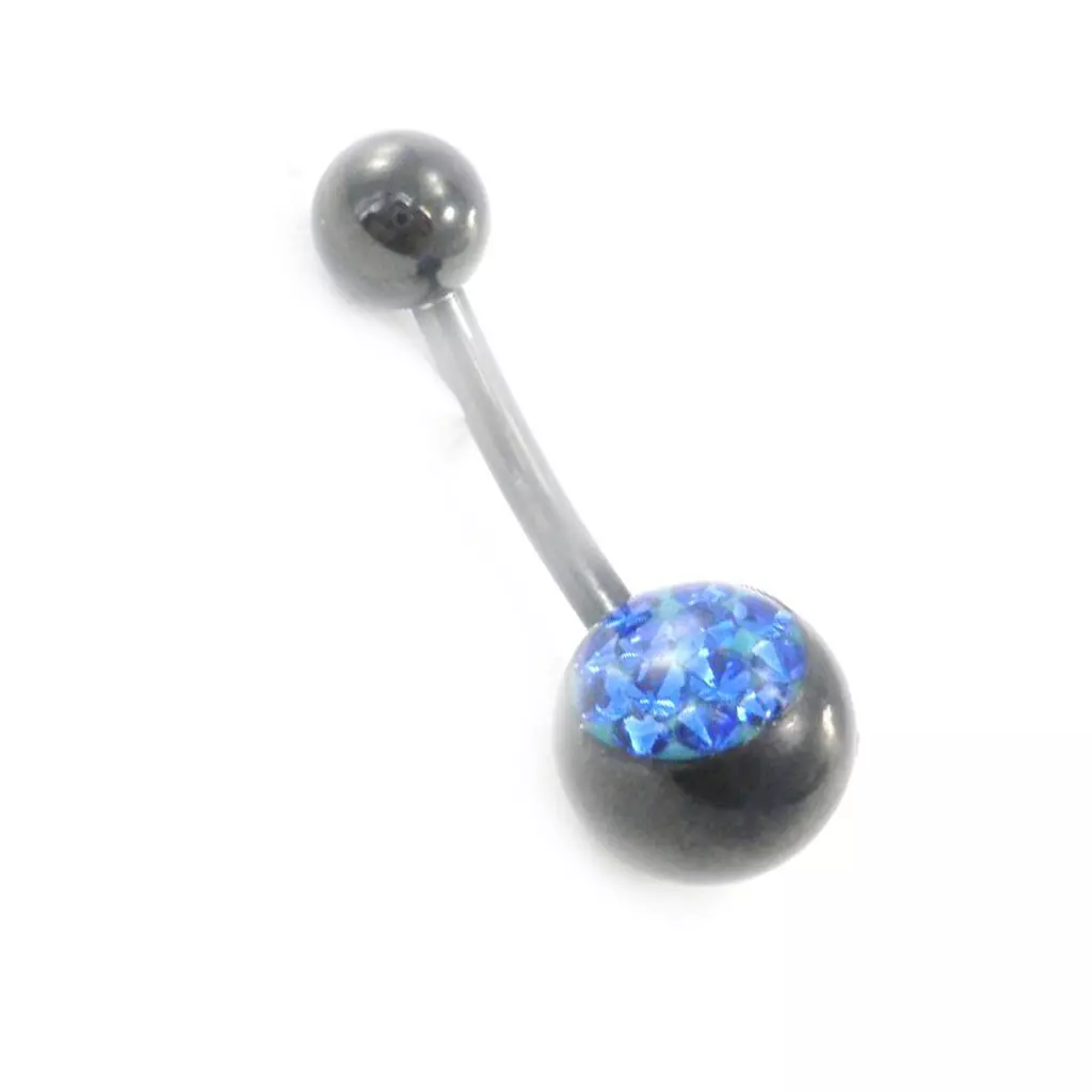 Les Trésors De Lily Body Piercing 'Cristal' Bleu Roi [I9491]